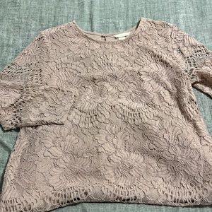 Light mauve lace dress